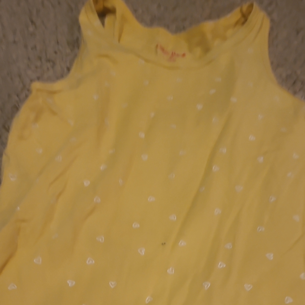 one 5 one Yellow Heart Patterned Top